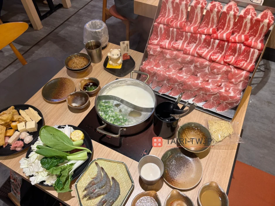 『聚日式鍋物』料理全体図