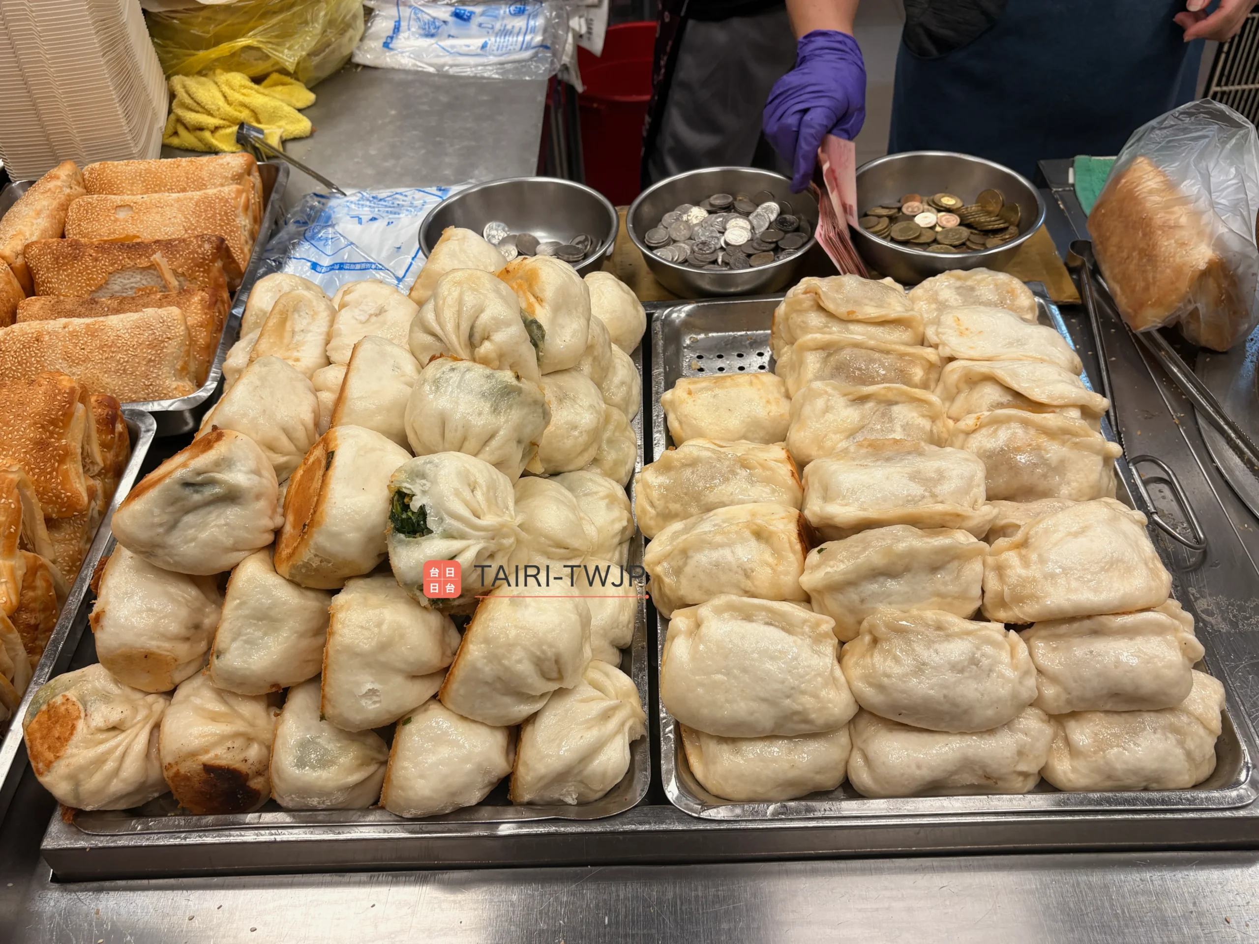 曾家豆漿-山盛り煎包